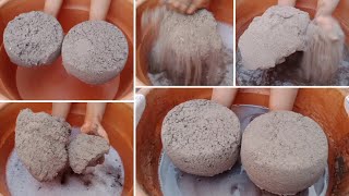 Super Soft fine Sand cement powder crumble DRY and Water 💦💦💦 satisfying sound asmr [upl. by Nenad]