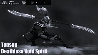 Topson Deathless Void Spirit  Dota 2 Pro Dark Side Topson Deathless Game 21 4K [upl. by Oirasec878]