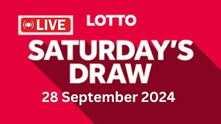 The National Lottery Lotto Draw Live Results from Saturday 28 September 2024  lotto live [upl. by Aihsrop931]