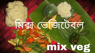 মিক্স ভেজিটেবল বাড়িতে রেস্তোরার মতো স্বাদের খাবার রান্না করতে পারবেন একদম সহজ উপায়ে [upl. by Celle]