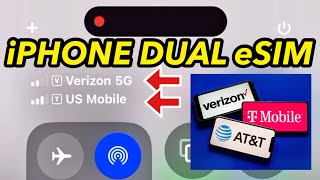 【Review¹²⁰】 Verizon amp TMobile iPhone Dual eSIM for Best Coverage 📲✨ [upl. by Abdu]