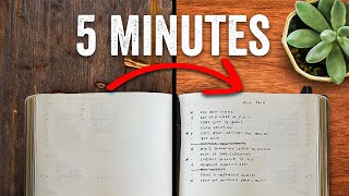 Bullet Journal in 5 Minutes a Day for busy people [upl. by Bravar53]