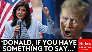 Nikki Haley Fires Back At Trump After ExPresident Asks Where Her Husband Is At South Carolina Rally [upl. by Airlee]