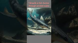 Tiktaalik a fish from past beautyofnature marinelife shorts [upl. by Ahmar224]