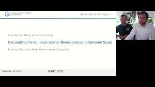 Calculating the KullbackLeiblerDivergence on a Genome Scale  PCHPC 2022 [upl. by Mohandas]