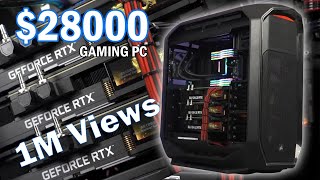 28000 64CORE MONSTER  THREADRIPPER PRO 3995WX  RTX 3090 KUDAN 3 WAY  GSKILL 256GB  PC BUILD [upl. by Shaff195]