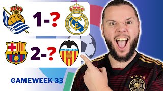 Laliga Gameweek 33 Predictions amp Betting Tips [upl. by Reece]