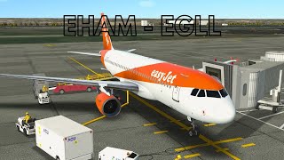 Rfs  Schiphol EHAM  London EGLL  EasyJet A320200  Full Flight [upl. by Levy834]