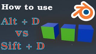 Shift  D vs Alt D How to dublicate object [upl. by Ahsykal]