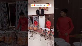 😍💖 Gulabi Sadi 😊🤩  New Trending Music  G Music  love shorts dandiya orchestra [upl. by Attennek]