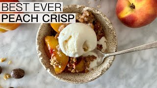 PEACH CRISP RECIPE WITH OATS [upl. by Noyek]