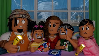 A MASSIVE HURRICANE HITS OUR HOUSE WE LOST POWER  Roblox Family Roleplay [upl. by Ilam]