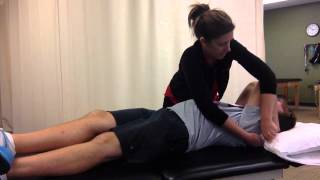 SIJ Lumbar Supine Manipulation [upl. by Armilla]