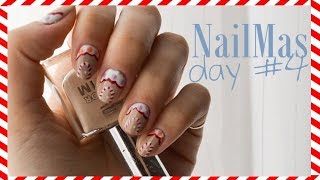 Ginger Bread House ● NailMas Day 4 [upl. by Sedgewick]