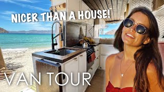 The Ultimate Luxury Van Tour  the BEST Vanlife layout [upl. by Eamaj99]