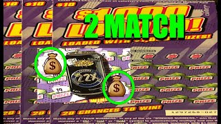 TWO MATCH 1K LOADED CALIFORNIA LOTTERY SCRATCH OFF [upl. by Noman]