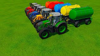 JOHN DEERE vs FENDT vs CLAAS vs VALTRA vs MCCORMICK TRACTORS BATTLE  Farming Simulator 22 [upl. by Eelsha463]