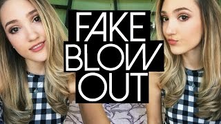 How to Fake A Blowout  Easy Loose Waves with a Straightener [upl. by Solokin]