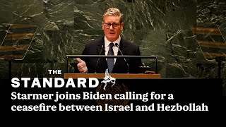 Starmer joins Biden and Macron calling for a ceasefire between Israel and Hezbollah [upl. by Sioled]