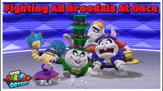 What Happens When You Fight All 4 Broodals At The Same Time  Super Mario Odyssey Master Mode [upl. by Ahseret]