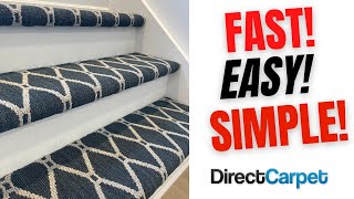 Carpet your Stair Treads with this fast amp easy to follow Video guide [upl. by Oreves941]