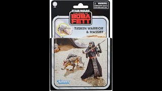 Tusken Raider  Massiff 2Pack The Vintage Collection The Book Of Boba Fett HD Review [upl. by Emile828]