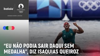 quotISSO MOSTRA A GARRA DOS BRASILEIROSquot ISAQUIAS APÓS MEDALAHA DE PRATA NA CANOAGEM [upl. by Gian]