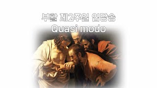 부활 제2주일 입당송 Quasi modo [upl. by Schargel532]