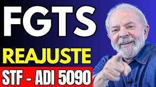 NOTICIAS  REAJUSTE DO FGTS APÃ“S DECISÃƒO DO STF REVISÃƒO DO FGTS ADI 5090 CORREÃ‡ÃƒO DOS VALORES [upl. by Nelrac]