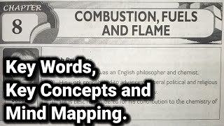 8th class  Physics  8Combustion Fuels And Flame lesson  Keywords  Mindmapping  Key Concepts [upl. by Ahsauqram840]