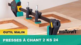 Un accessoire malin pour vos serrejoints  Presses à chant 2KS 24  wolfcraft [upl. by Bent]