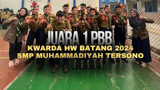 Qobilah SMP Muhammadiyah Tersono Juara 1 PBB Kwarda Hisbul Waton Batang 2024 education PBB [upl. by Nywles104]