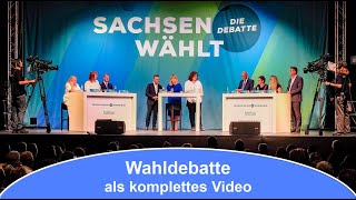 Spitzendebatte zur Landtagswahl 2024 im Livestream [upl. by Lennaj]