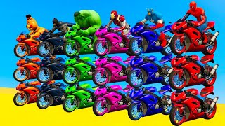 TRANSPORTING PIXAR CARS amp FRUITS WITH COLORED amp JOHN DEERE vs CLAAS vs TRACTORS  BeamNGdrive 983 [upl. by Annice]