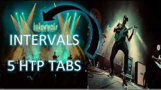 INTERVALS 5 HTP TAB GUITAR PLAY  THROUGH [upl. by Eidnim864]