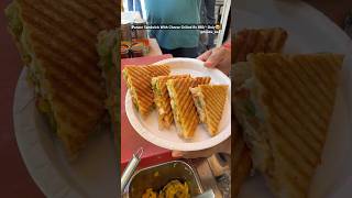 Paneer Sandwich With Cheese Grilled🥰youtubeshorts trending sandwich cheese streetfood veg [upl. by Llemmart]