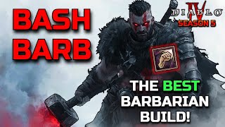 SEASON 5 GOD TIER BASH BARB  Diablo 4 Bash Barbarian Build Guide [upl. by Avlis]