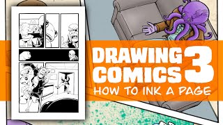 Revealing the Secrets of Inking  DRAWING COMICS Issue 3 [upl. by Anitsrhc209]