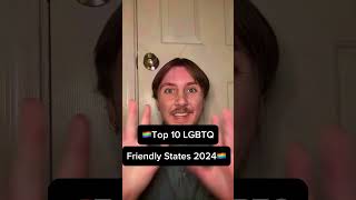 Top 10 most LGBTQ Friendly States 2024 [upl. by Schwinn]