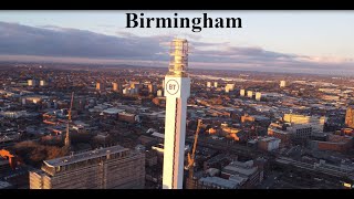 Birmingham City Centre 2023  A 4k Drone Video [upl. by Ahsiled390]