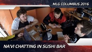 NaVi Chatting in Sushi Bar  MLG Columbus 2016 ENG SUBS [upl. by Lajet]