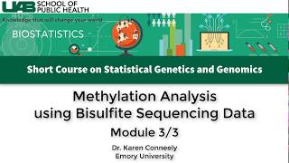 Bisulfite Methylation Sequencing Analysis  Module 3 [upl. by Dlopoel]