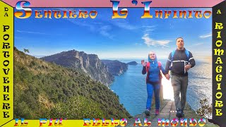 SENTIERO LINFINITO IL  BELLO al MONDO da Portovenere a Riomaggiore DRONE Trekking Cinque Terre [upl. by Soigroeg7]