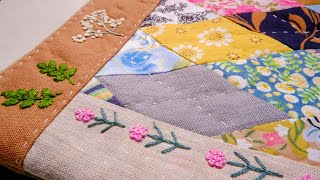 How beautiful combination of scrap fabric and hand stitches [upl. by Hetty839]