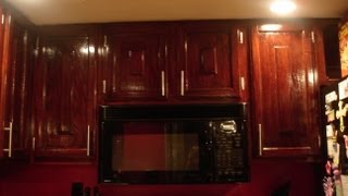 DIY How to Refinish Refinishing Wood Kitchen Cabinets [upl. by Nyleek368]