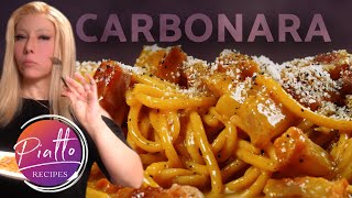 Creamy Spaghetti Carbonara 🇮🇹 Recipe No Raw Eggs No Heavy Cream [upl. by Liam]