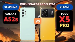 Samsung Galaxy A52s 5G vs Xiaomi Poco X5 Pro 5G  PHONE COMPARISON [upl. by Jock768]