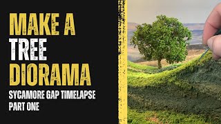 How to make a realistic tree diorama Building the Sycamore Gap tree out of seafoam Part 1 [upl. by Baldridge]