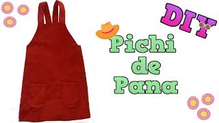 DIY  Cómo hacer un PICHI O PETO 👗👚 How to make a PINAFORE DRESS DaYBB [upl. by Anecuza]