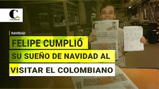 Conocer EL COLOMBIANO el traído de Niño Dios para Felipe  El Colombiano [upl. by Akiram]